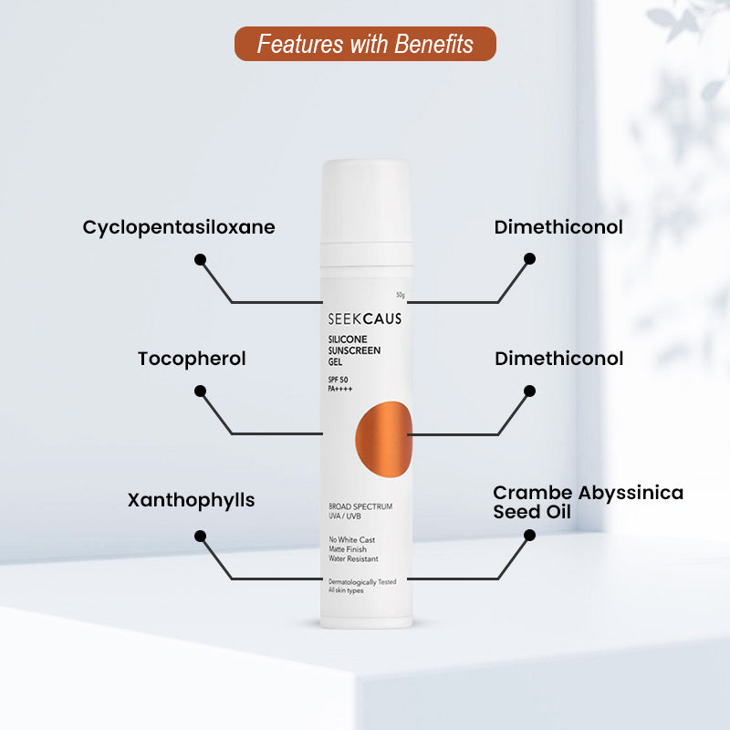 Seekcaus Silicone Sunscreen Gel SPF50 50g