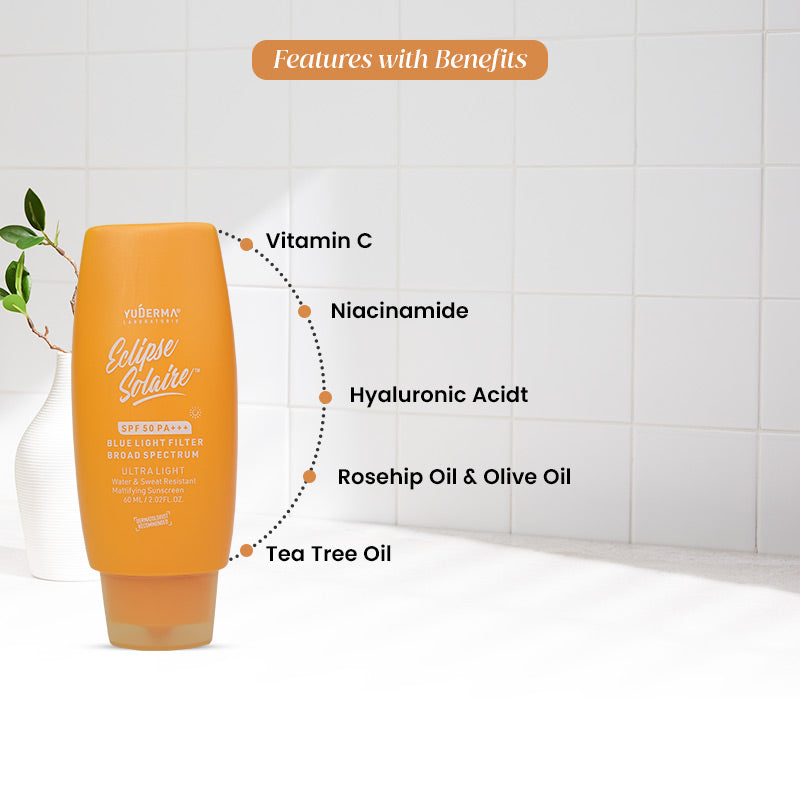 Yuderma Eclipse Solaire Active SPF 50 Sunscreen 60ml