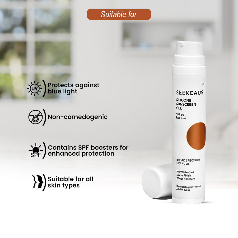 Seekcaus Silicone Sunscreen Gel SPF50 50g