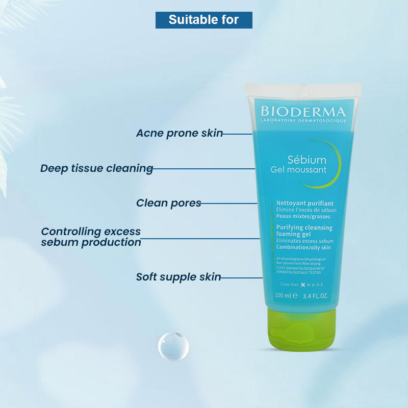 Bioderma Sebium Gel Moussant 100 ml