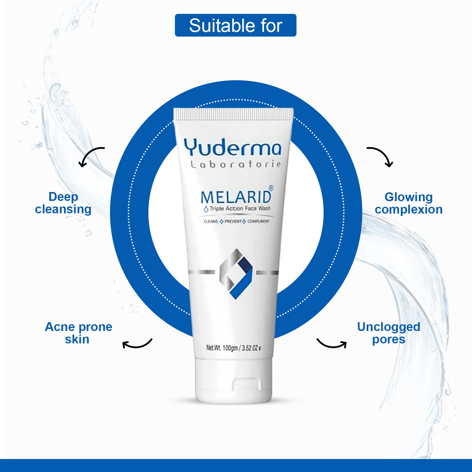 Melarid Triple Action Face Wash-Mask