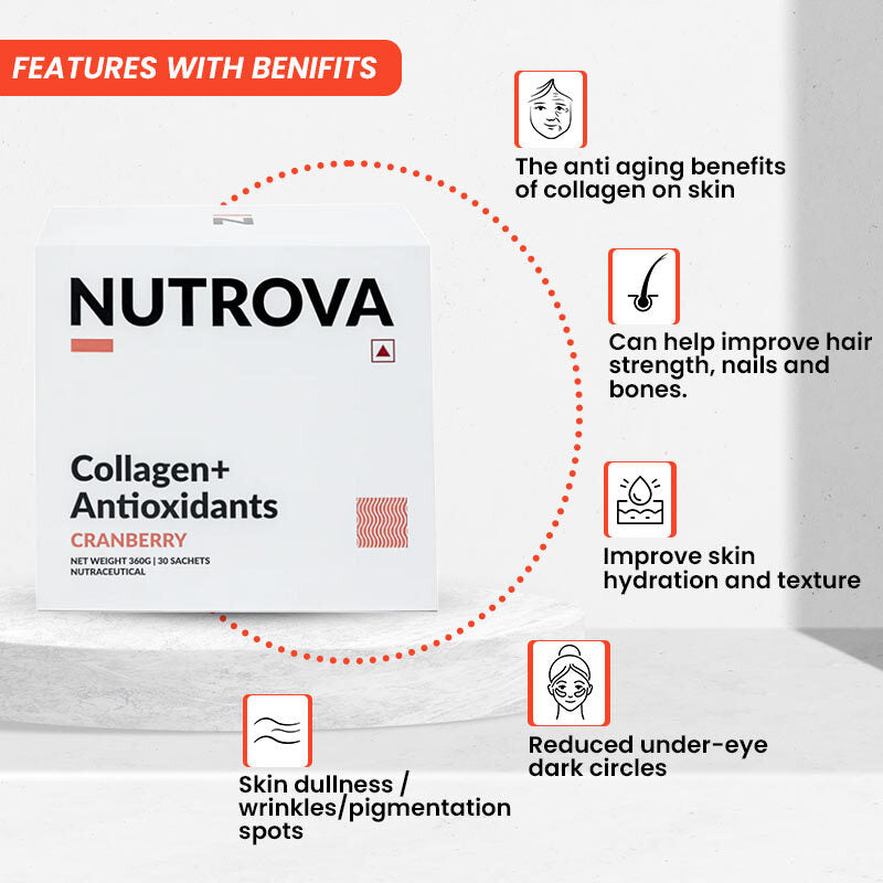 Nutrova Collagen + Antioxidants Zero Sugar 30Sachet