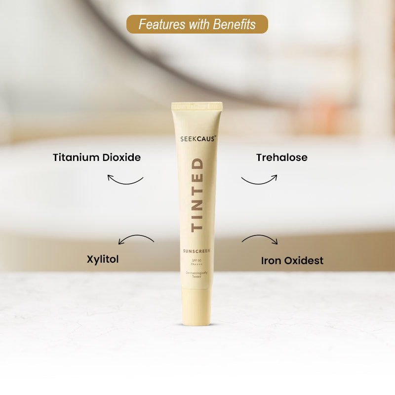 Seekcaus Tinted Sunscreen SPF50 50g