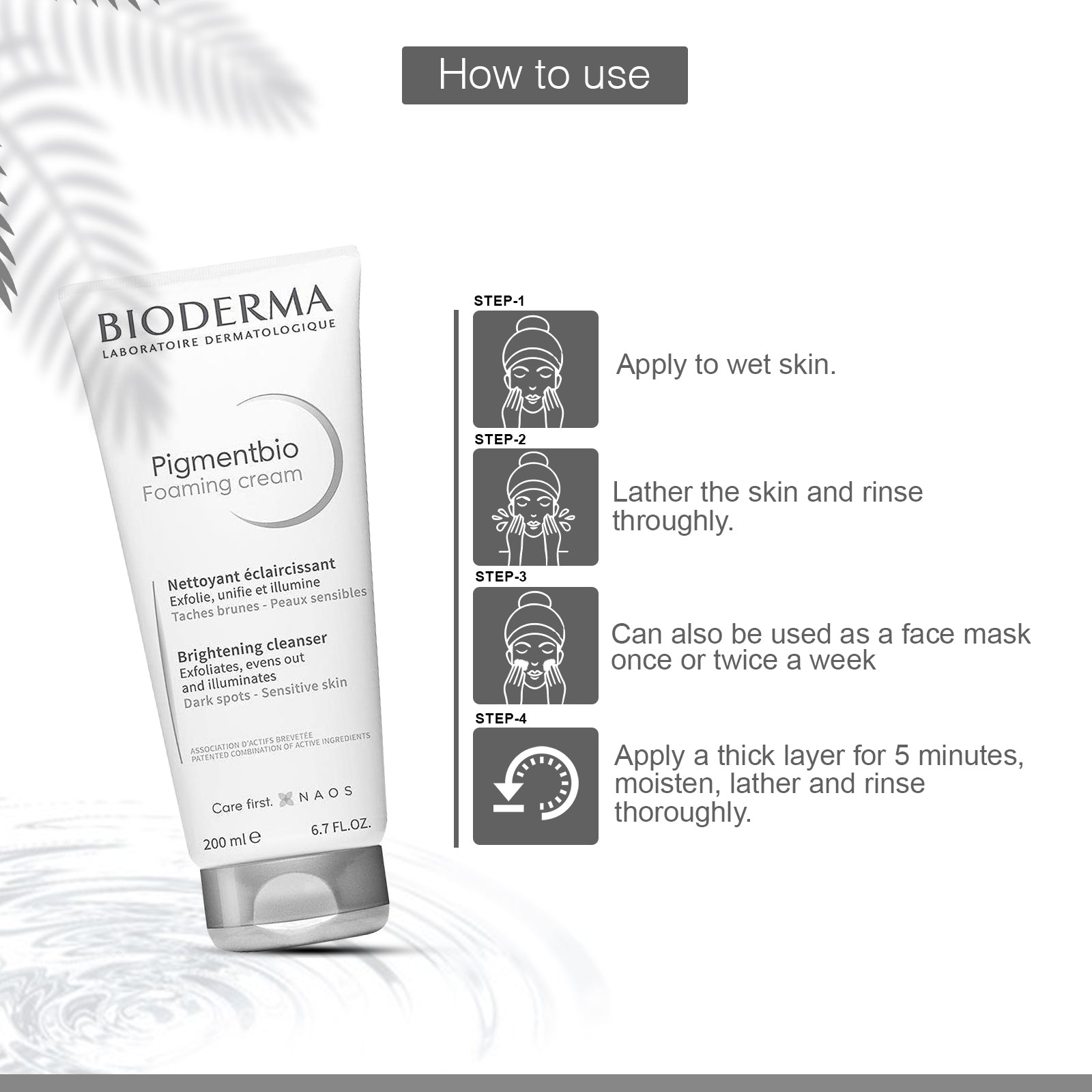 Bioderma PigmentBio Foaming cream facewash 200 ml